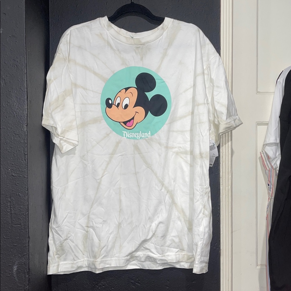 Disney White and Black Mickey Mouse Tee